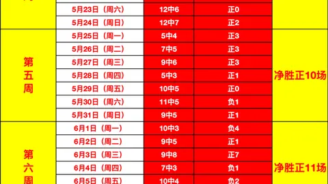 攻略2026最新周连赢8周终极指南，信心场次避雷点